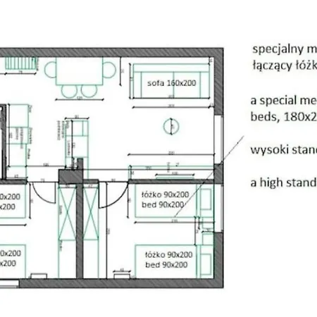 Family Luxury Gold , 1-6, 2 Sypialnie I Salon, 100m Bazylika, Summerwinter Brand Gdansk